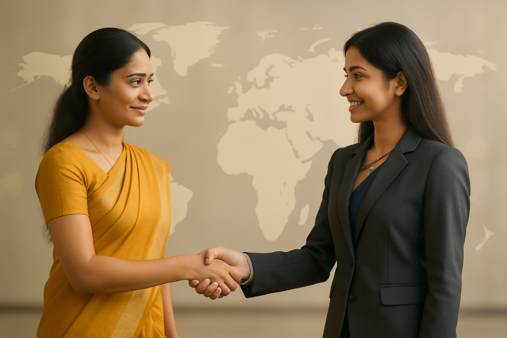 a two indian girls in 